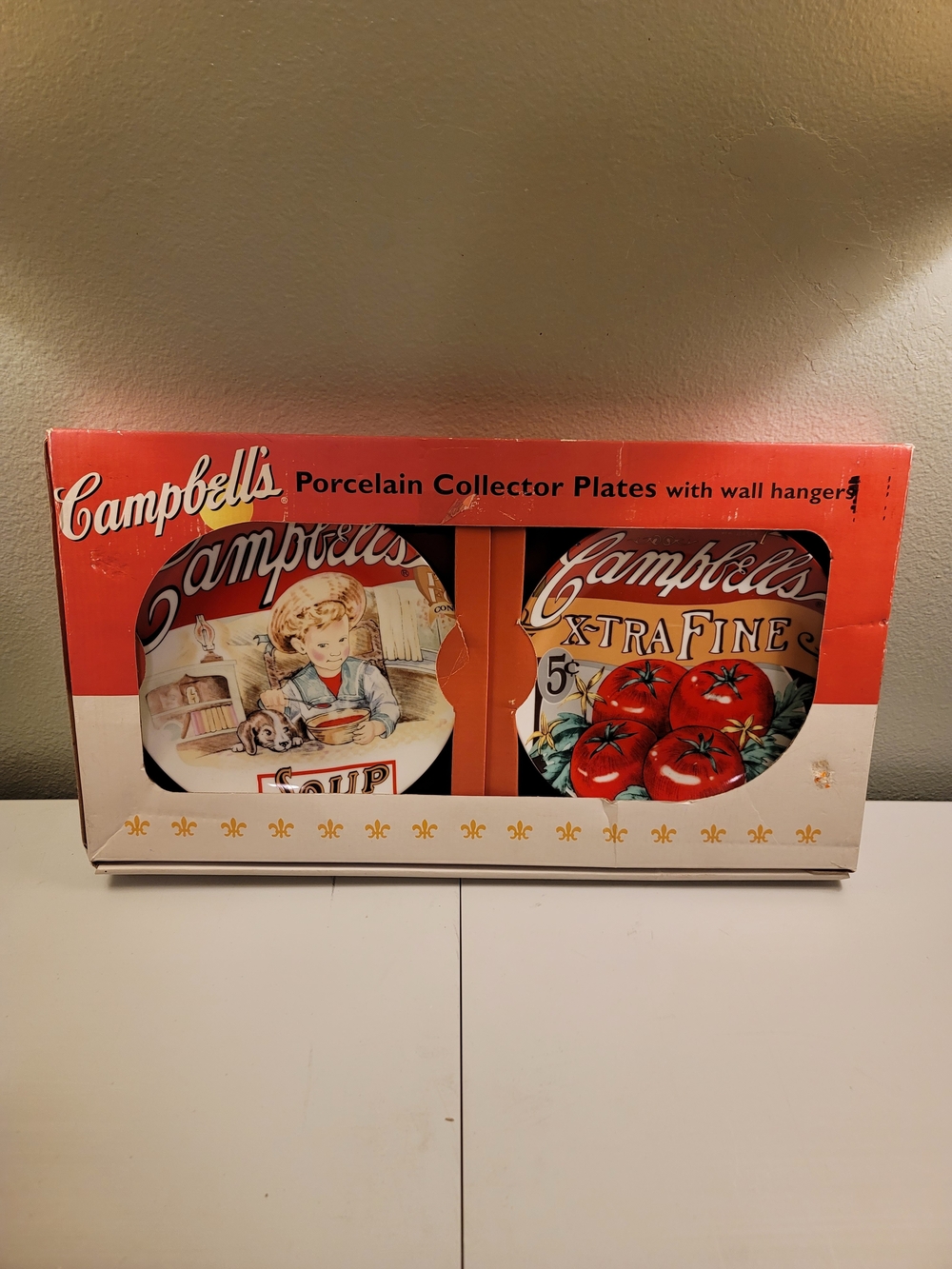 Campbell's Porcelain Collector Plates - Red & White Set